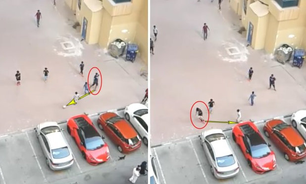 世界級(jí)豪車——蘭博基尼 在迪拜被當(dāng)“球門”,隨便射？-鋒巢網(wǎng)