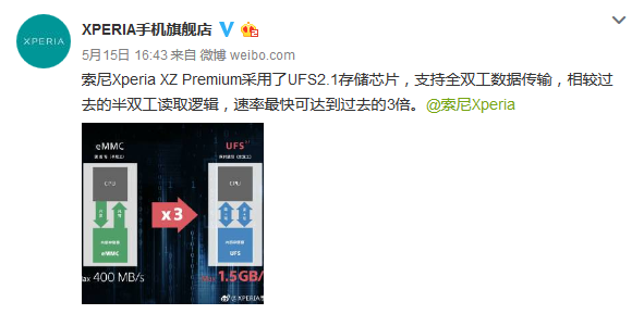 索尼也來嘲諷華為？ 官方微博稱新旗艦采用更快的UFS2.1-鋒巢網(wǎng)