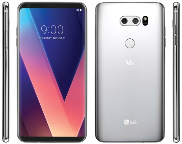 LG V30正式發(fā)布：最大光圈+全面屏設(shè)計對壘三星Galaxy Note 8-鋒巢網(wǎng)