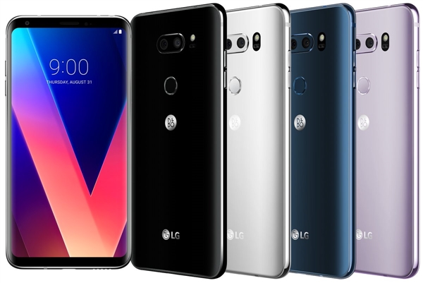 LG V30正式發(fā)布：最大光圈+全面屏設(shè)計對壘三星Galaxy Note 8-鋒巢網(wǎng)