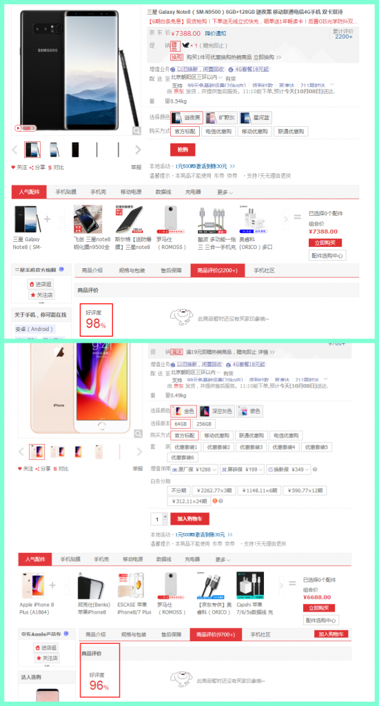 98%的京東好評(píng)率 三星Galaxy Note8是如何做到的-鋒巢網(wǎng)