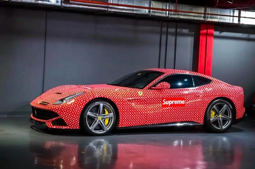迪拜富二代出售法拉利 F12 Supreme x Louis Vuitton定制跑車(chē)-鋒巢網(wǎng)