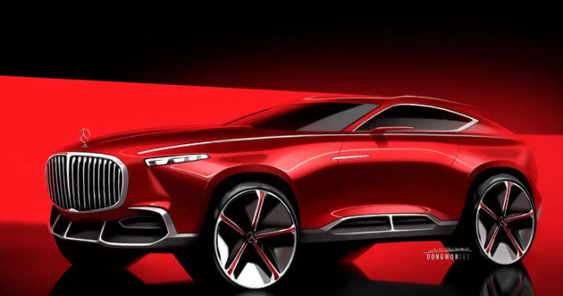 梅賽德斯-邁巴赫全新跨界運(yùn)動(dòng)SUV車型的渲染圖，三門式設(shè)計(jì)個(gè)性十足-鋒巢網(wǎng)