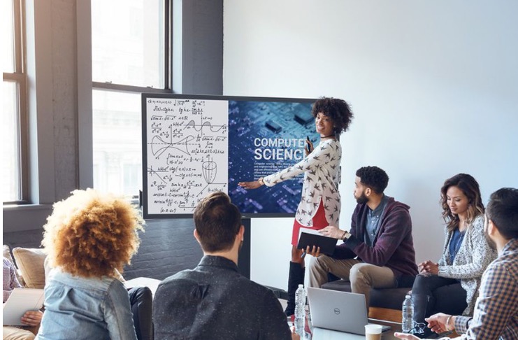 戴爾(Dell)為教育設(shè)計的75英寸4K觸摸屏意在取代黑板-鋒巢網(wǎng)