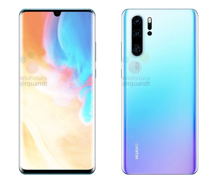 新的華為P30 Pro漏洞顯示淚滴缺口和四攝像頭陣列-鋒巢網(wǎng)