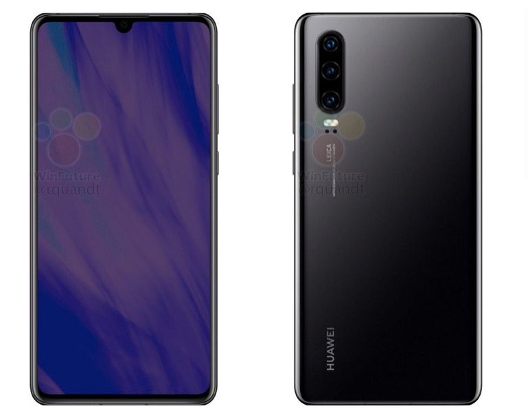 新的華為P30 Pro漏洞顯示淚滴缺口和四攝像頭陣列-鋒巢網(wǎng)