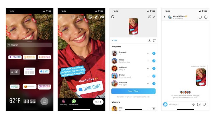Instagram的新故事貼紙可以讓你邀請(qǐng)你的粉絲加入一個(gè)新的群組聊天-鋒巢網(wǎng)