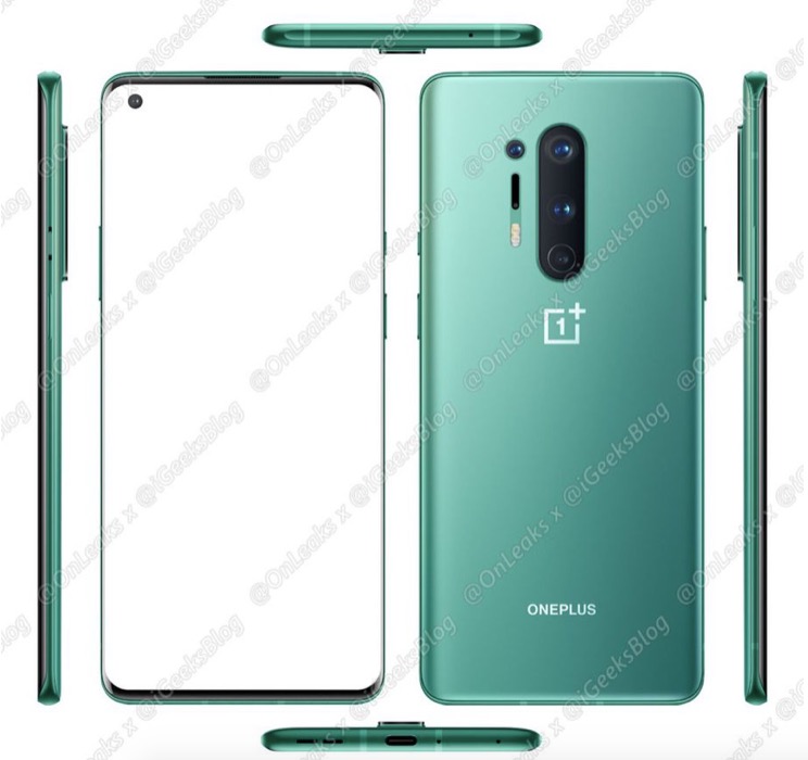 OnePlus 8 Pro可能會(huì)采用光滑的綠色海洋，最終實(shí)現(xiàn)無線充電-鋒巢網(wǎng)