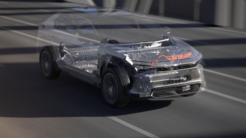 豐田新的電動(dòng)SUV有一個(gè)太陽(yáng)能車(chē)頂和一個(gè)像特斯拉一樣的方向盤(pán)枷鎖-鋒巢網(wǎng)